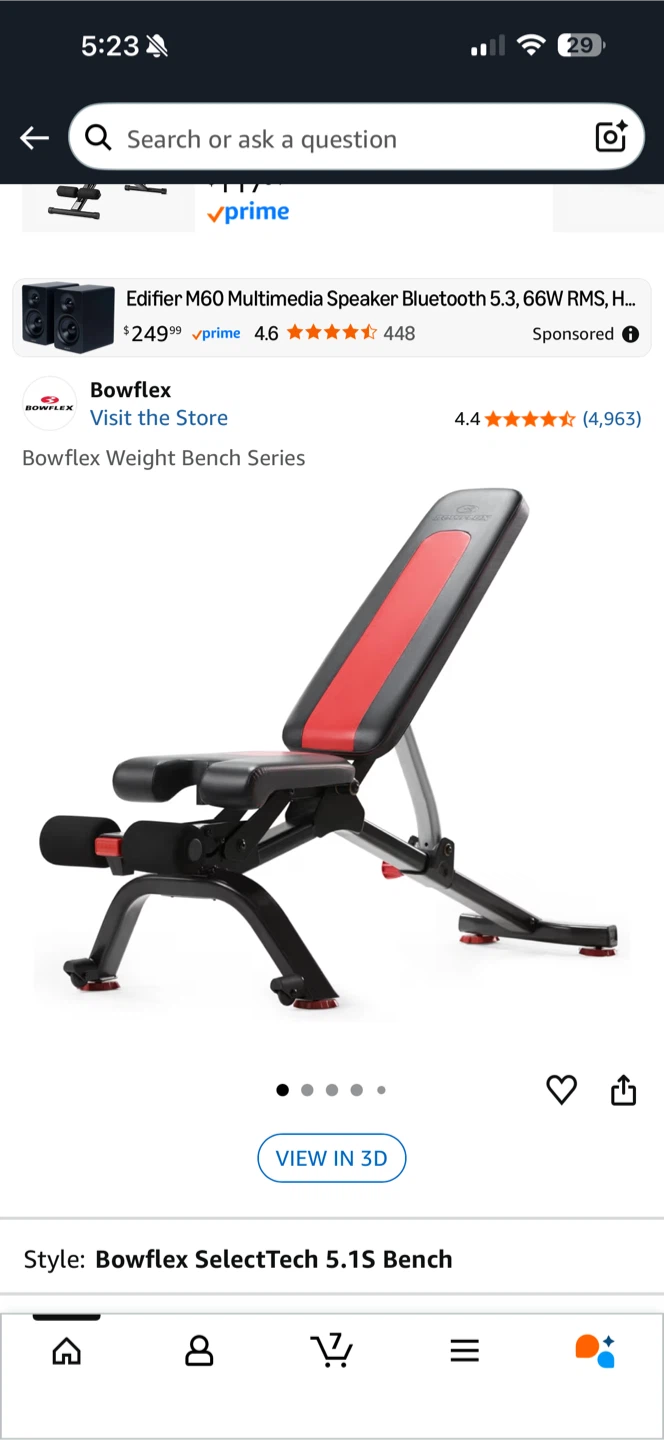 Bowflex Workout Bench SelectTech 5.1S - photo 4