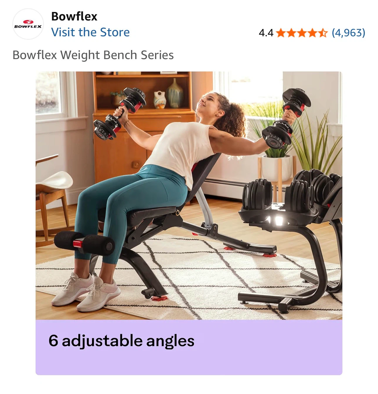Bowflex Workout Bench SelectTech 5.1S - photo 5