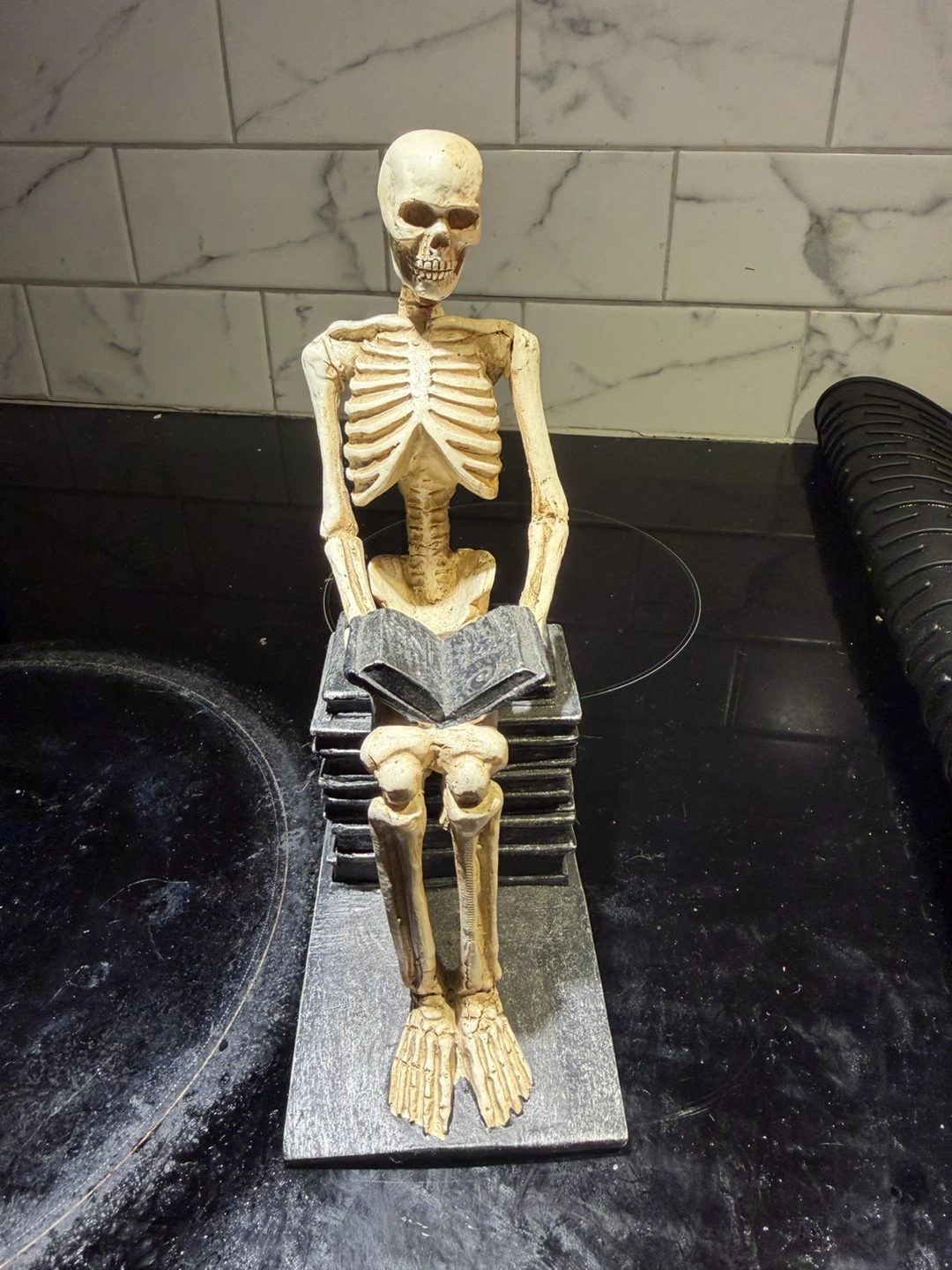 Ashland Halloween Skeleton Bookend Decor