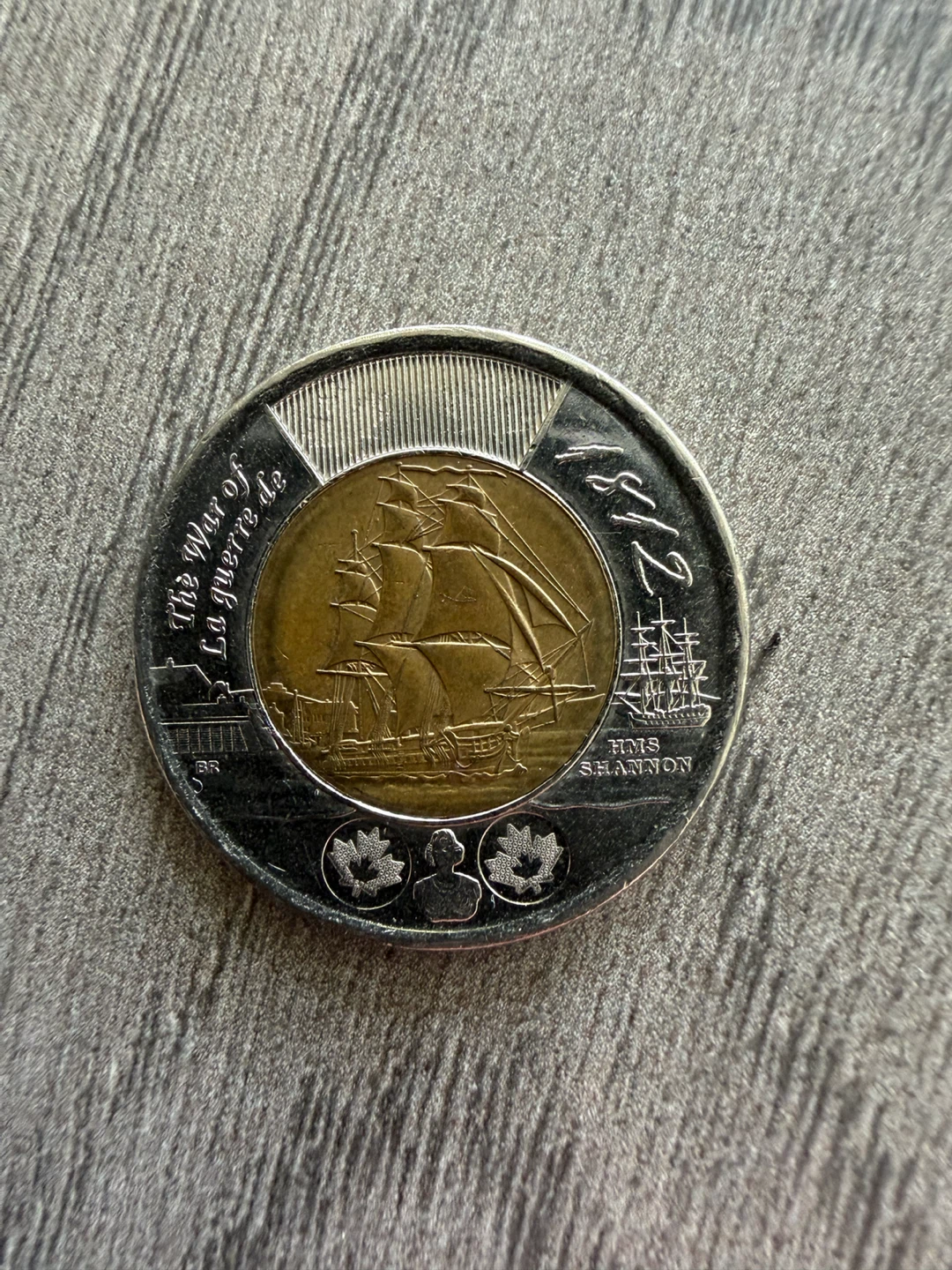 2012 Canada $2 Coin - HMS Shannon