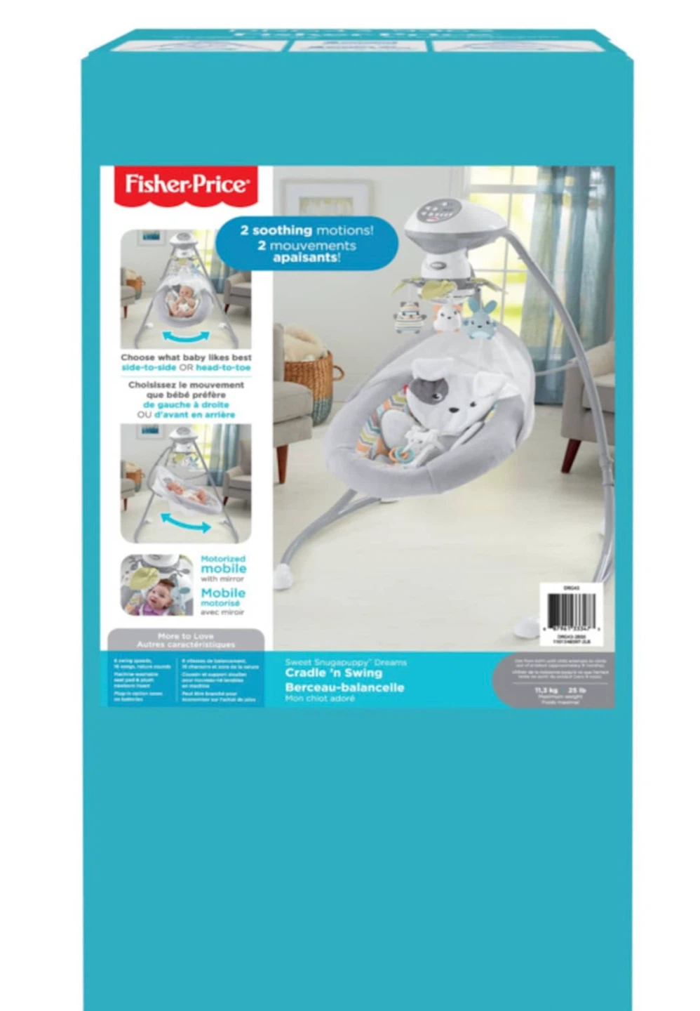 Fisher-Price Puppy Cradle 'n Swing/baby swing - photo 2