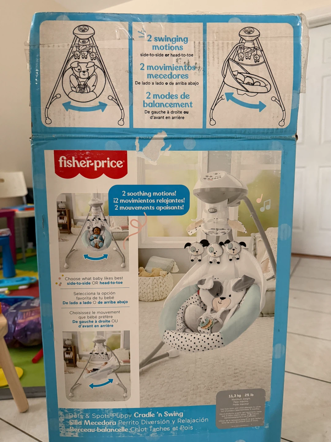 Fisher-Price Puppy Cradle 'n Swing/baby swing - photo 4