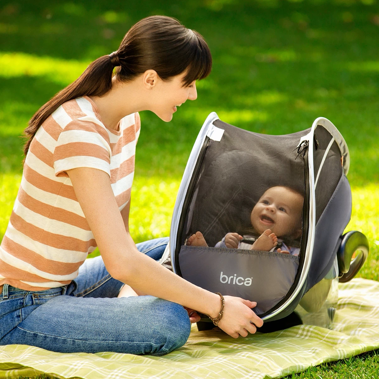 New Brica Infant Car Seat Canopy Cover