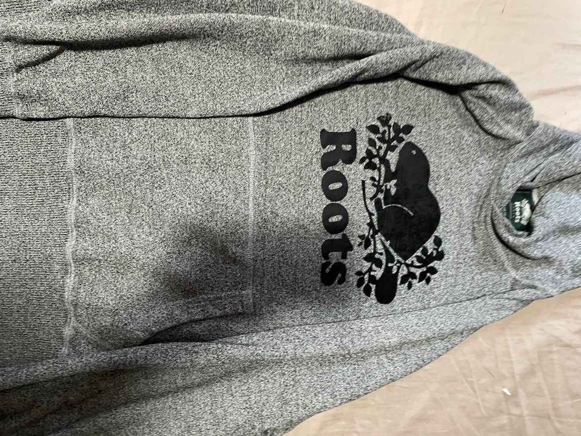 Roots Grey Heathered Hoodie