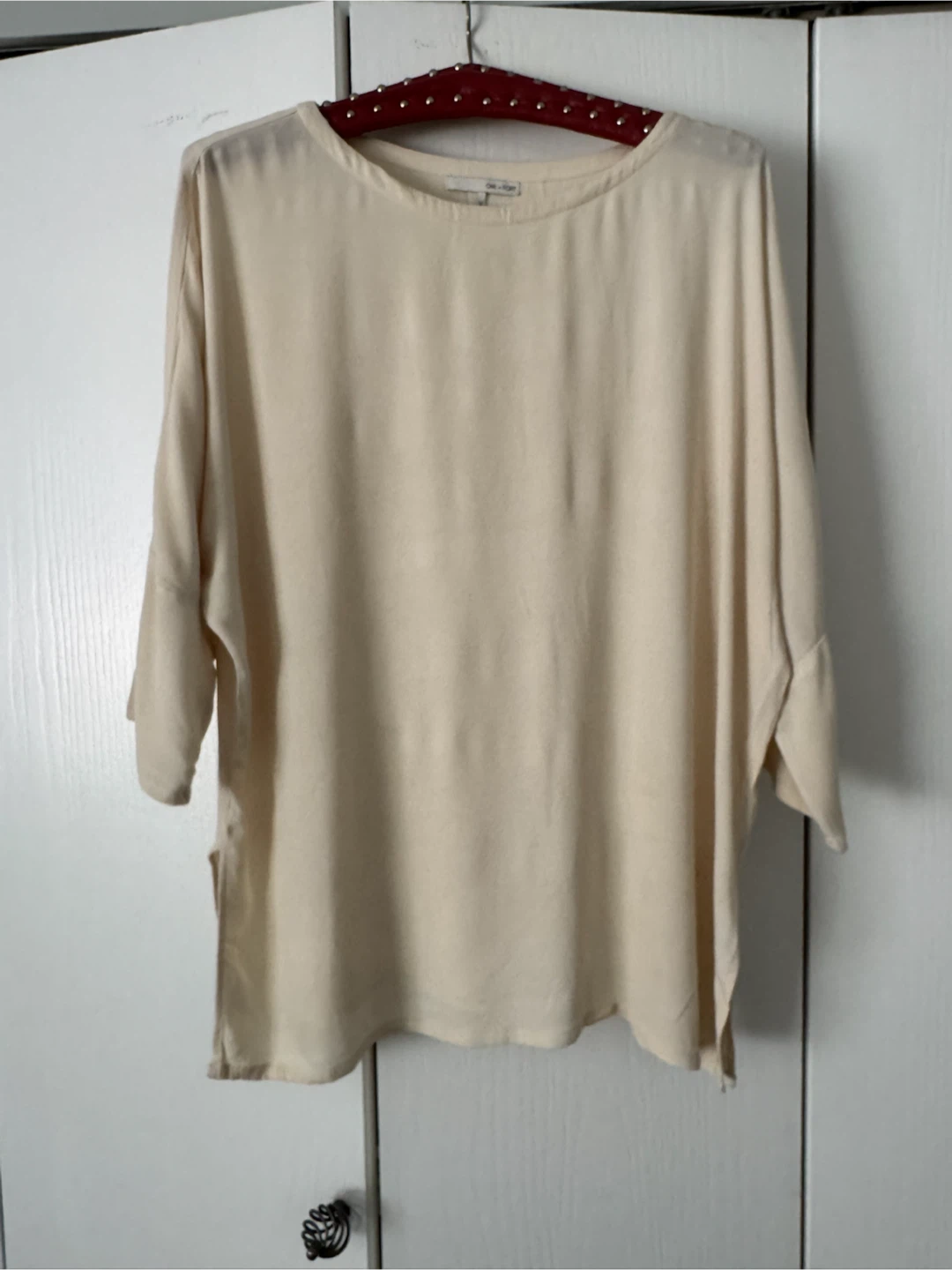 OAK + FORT Cream Top - Medium