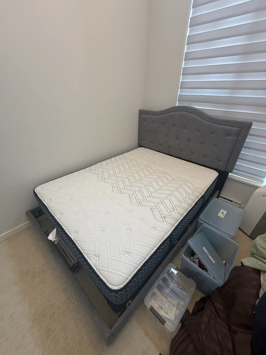 Sealy Mattress with Upholstered Headboard
