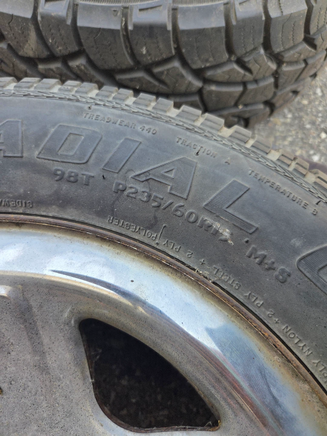 LT235/75R15 M+S Tires on Rims - photo 4