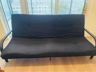 Black Futon Sofa - photo 5