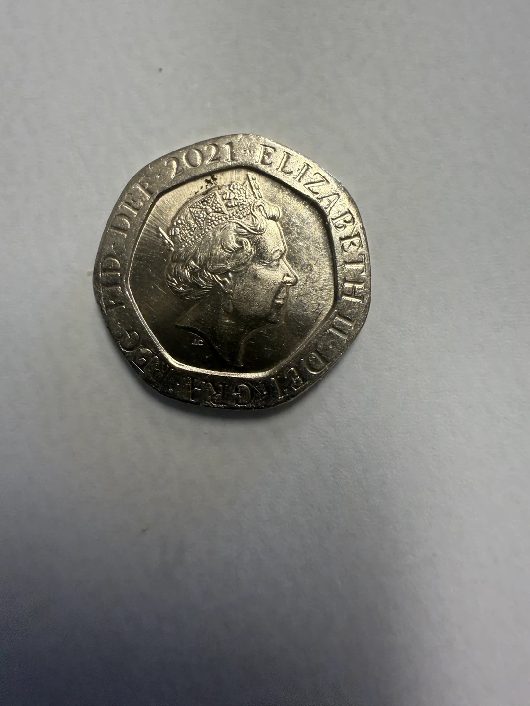 2021 UK 20 Pence Coin