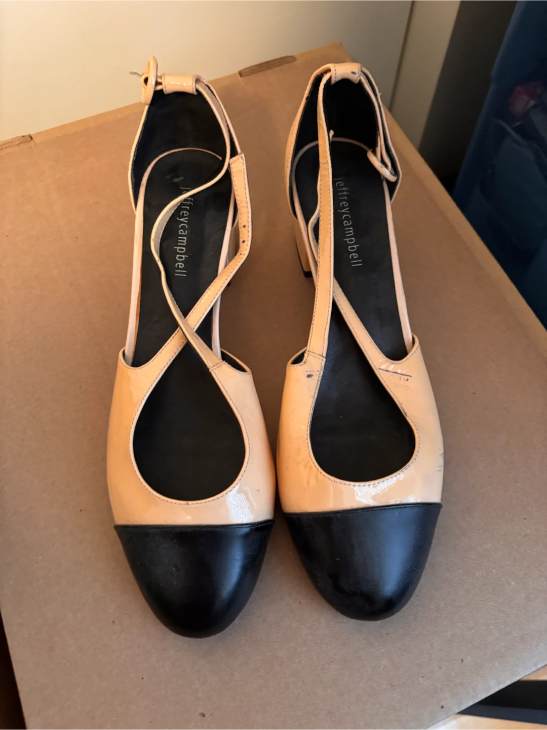 Jeffrey Campbell Two-Tone Cap Toe Heels