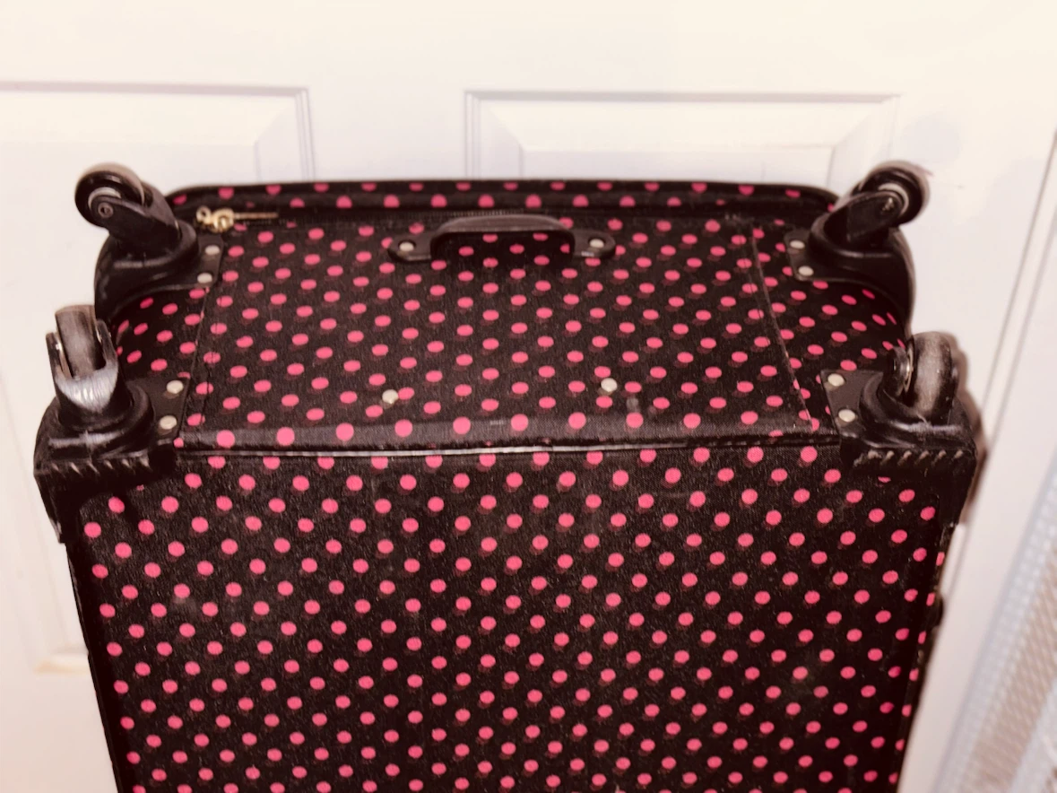 Amber Polka Dot Rolling Suitcase - photo 5