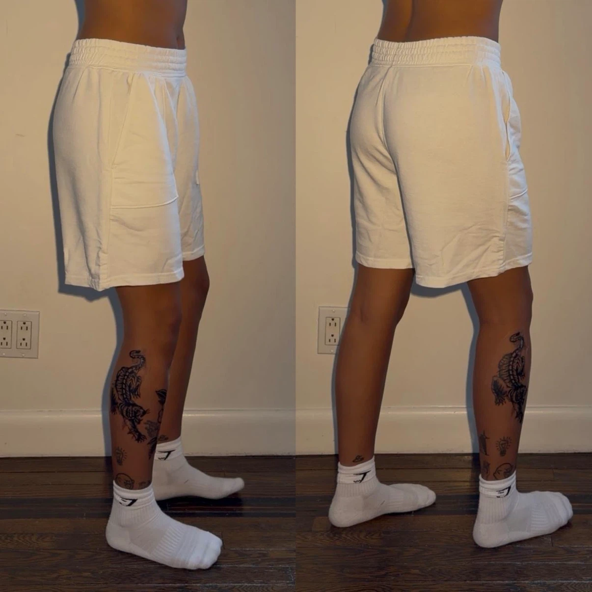 Basic White Shorts
