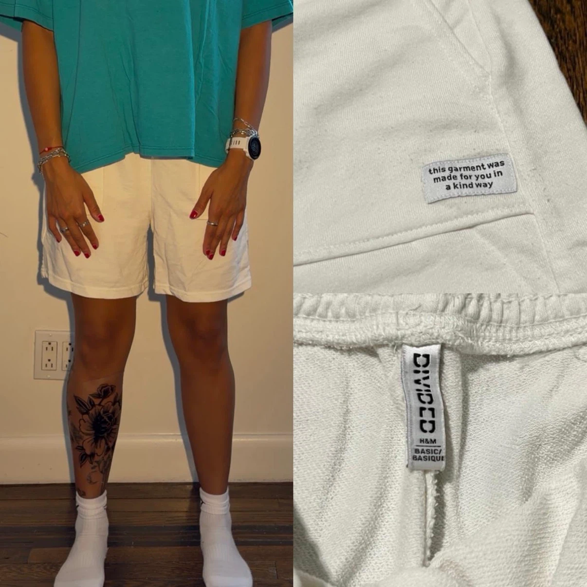 Basic White Shorts - photo 2