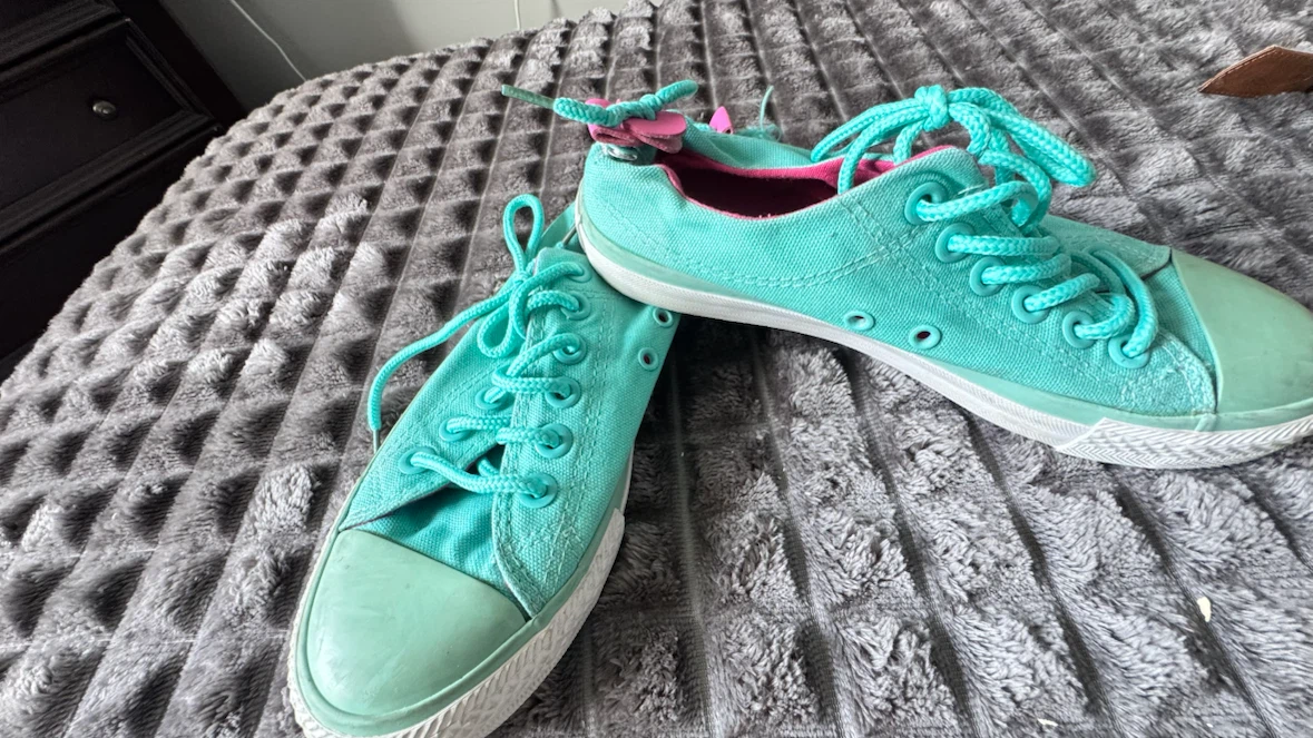 Kenox Teal Canvas Low Top Sneakers - photo 2