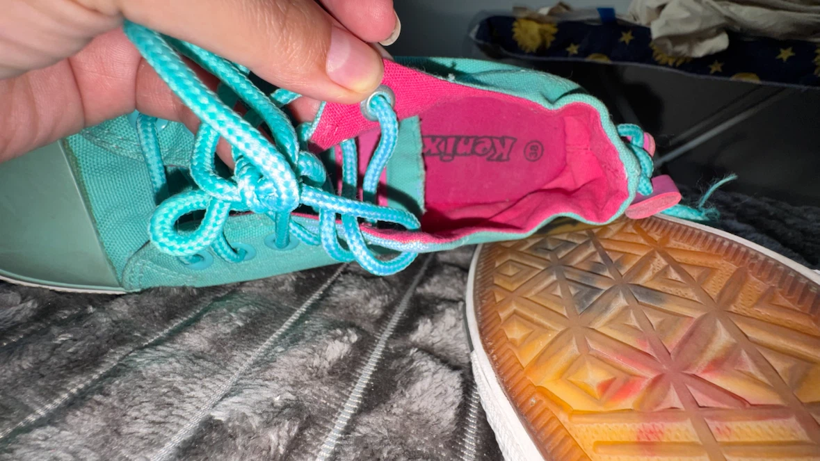 Kenox Teal Canvas Low Top Sneakers - photo 4