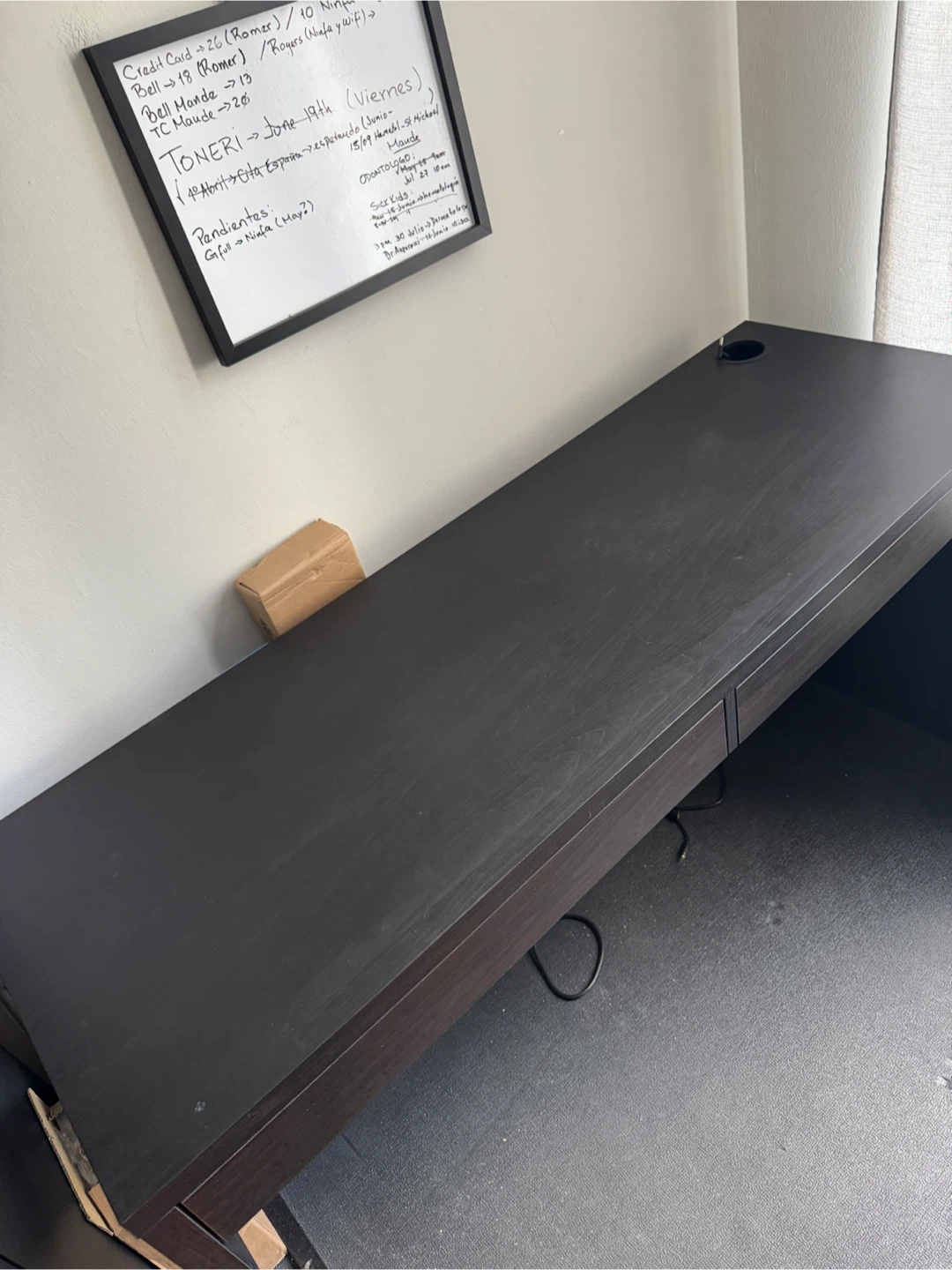 IKEA MICKE Desk in Black-Brown - photo 2
