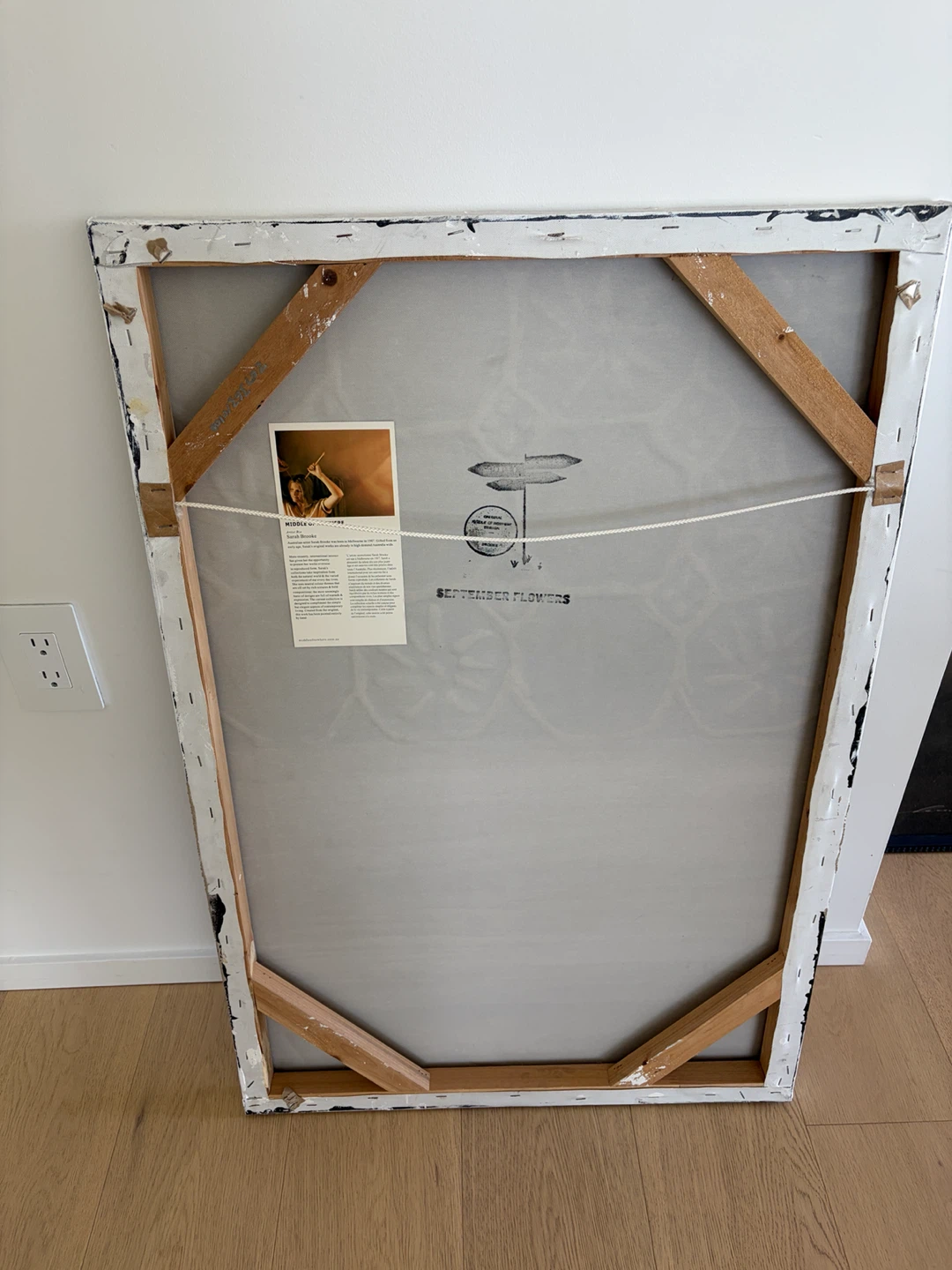 White and neutral painting - photo 2