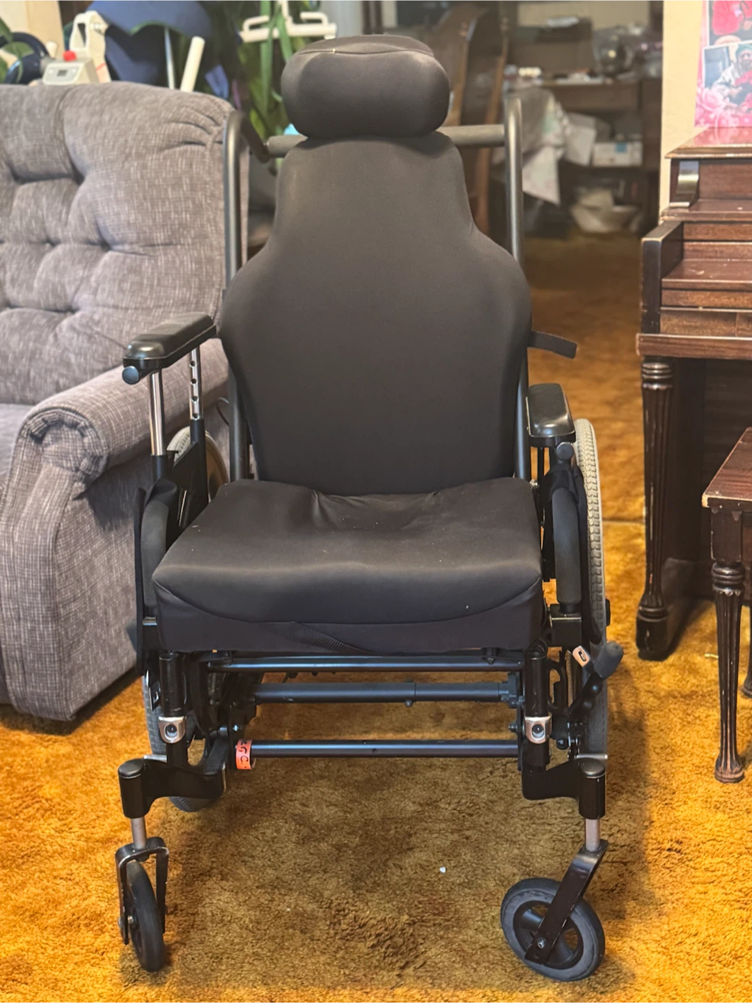 Quickie Jay Power Wheelchair with Whitmyer Headrest