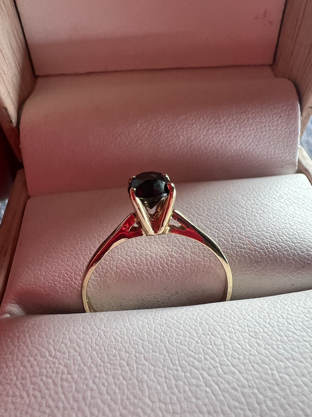 10K Ring with black diamond 0.40 carat