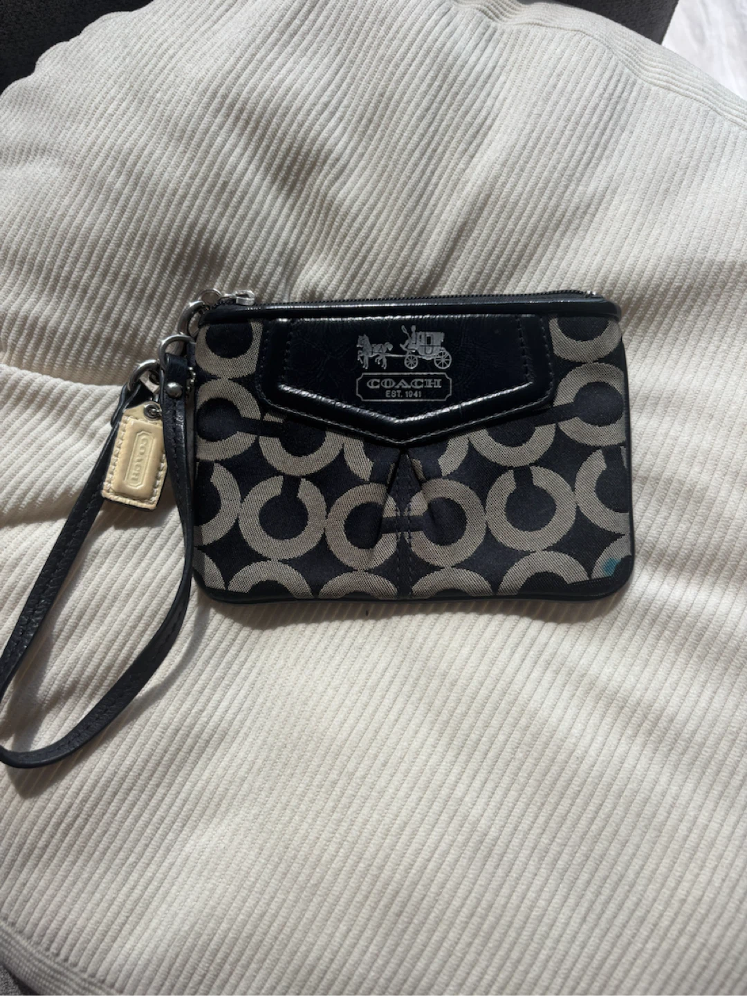 Vintage Coach Wristlet Pouch