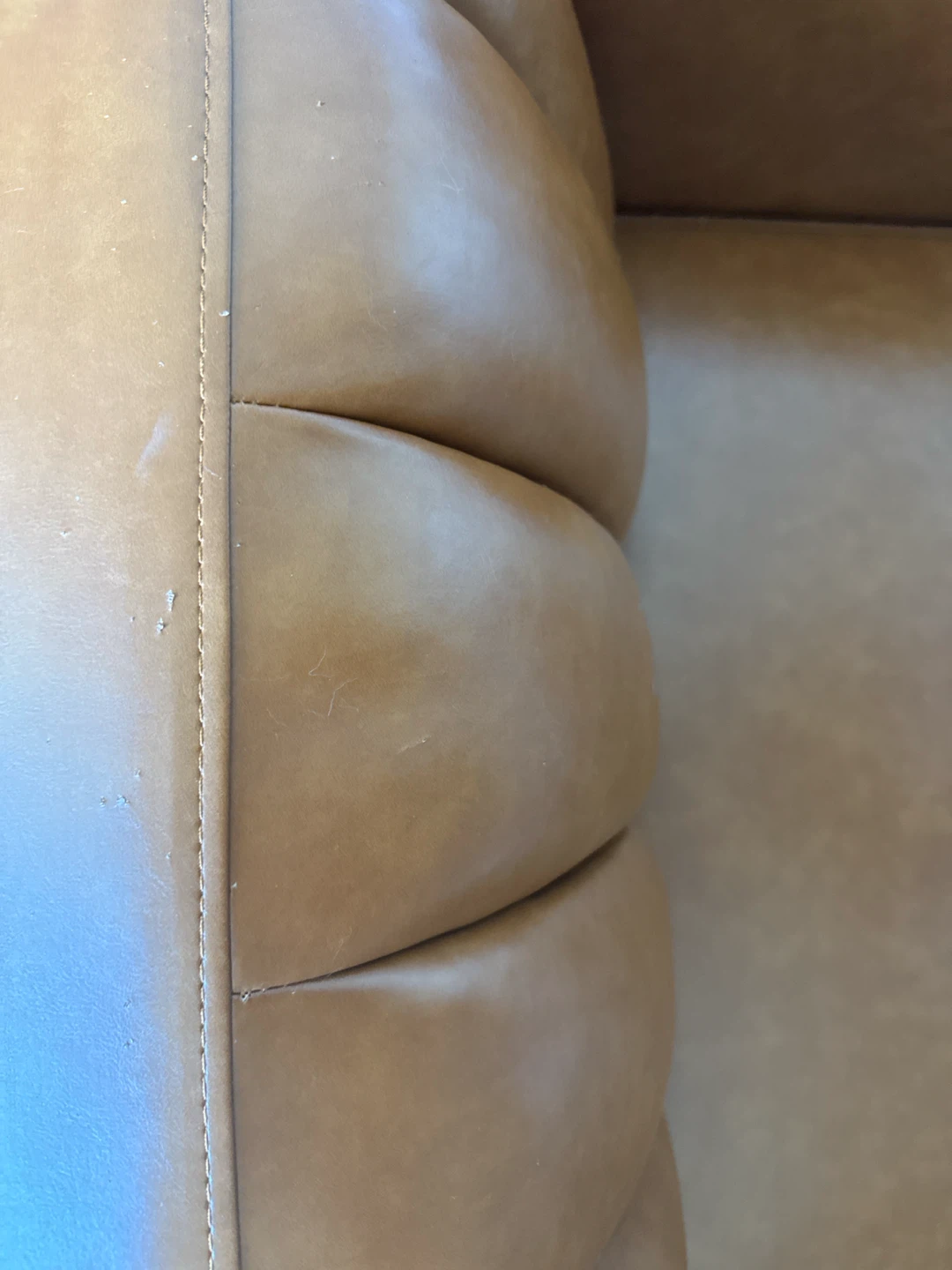 Convertible Faux-Leather Futon Sofa – Clean, Fully Functional - photo 5
