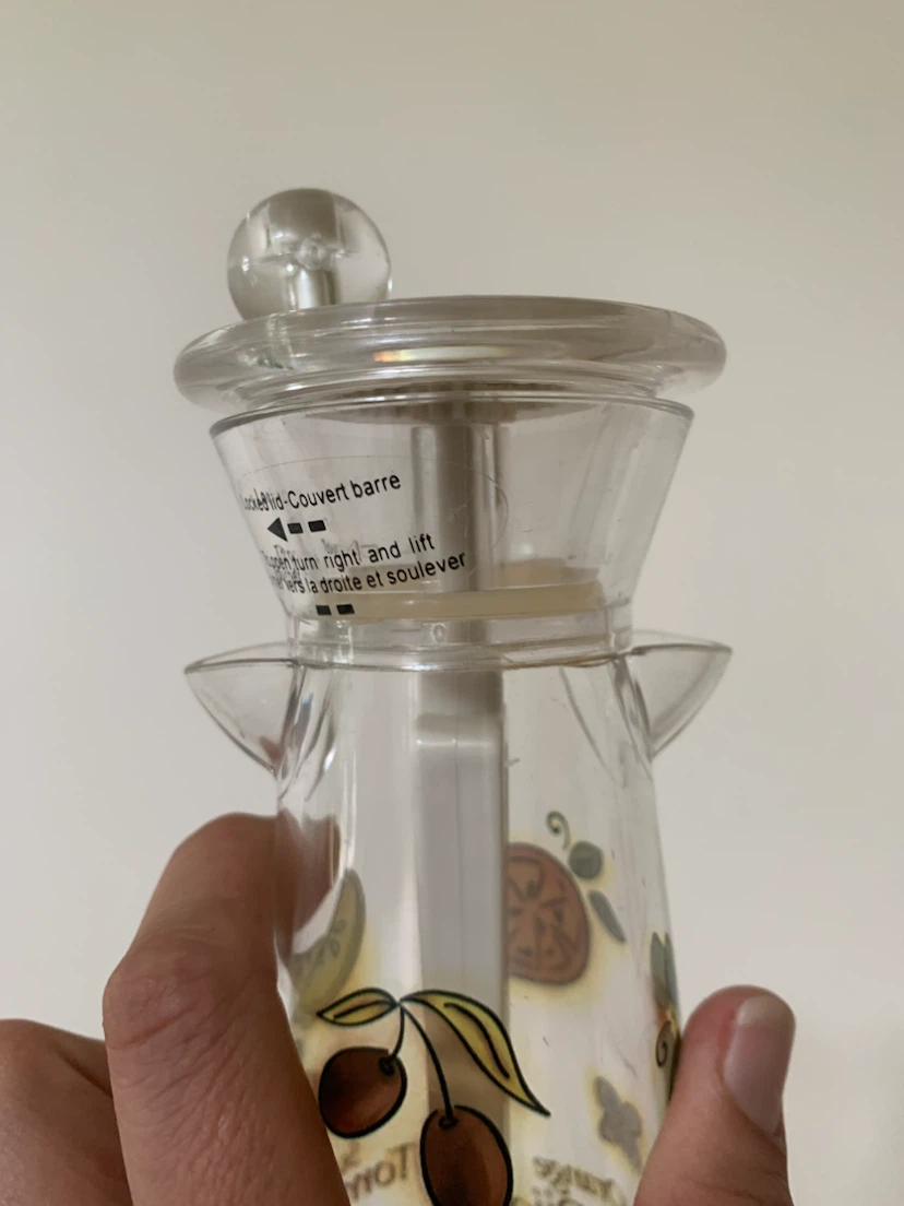 Vintage plastic Salad Dressing Shaker with Recipes - photo 2