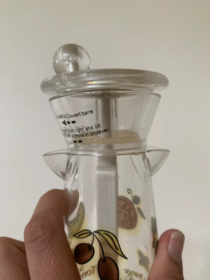 Vintage plastic Salad Dressing Shaker with Recipes - photo 2