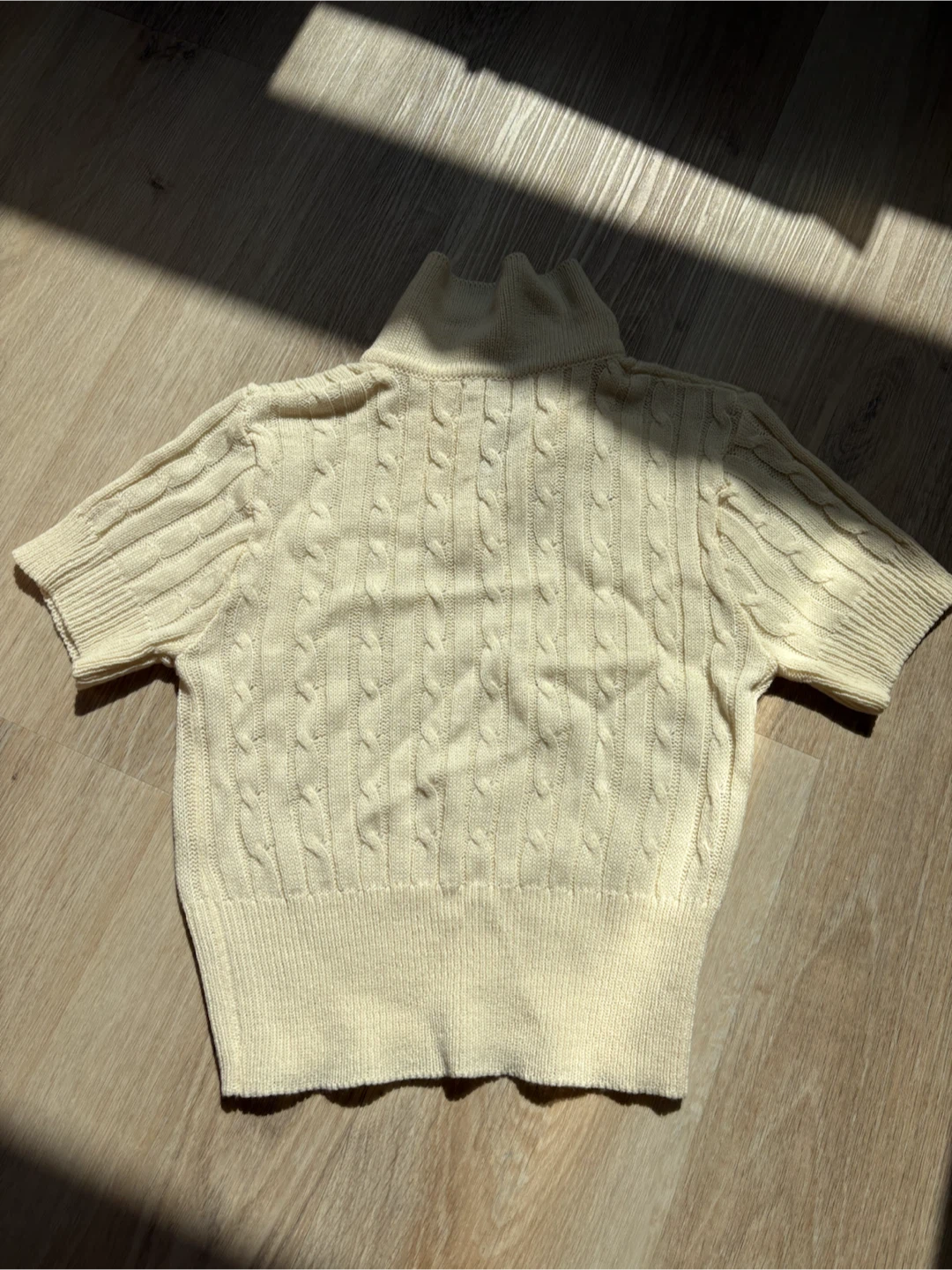 S - Korean Cable Knit Polo Sweater Top 🤍 - photo 3