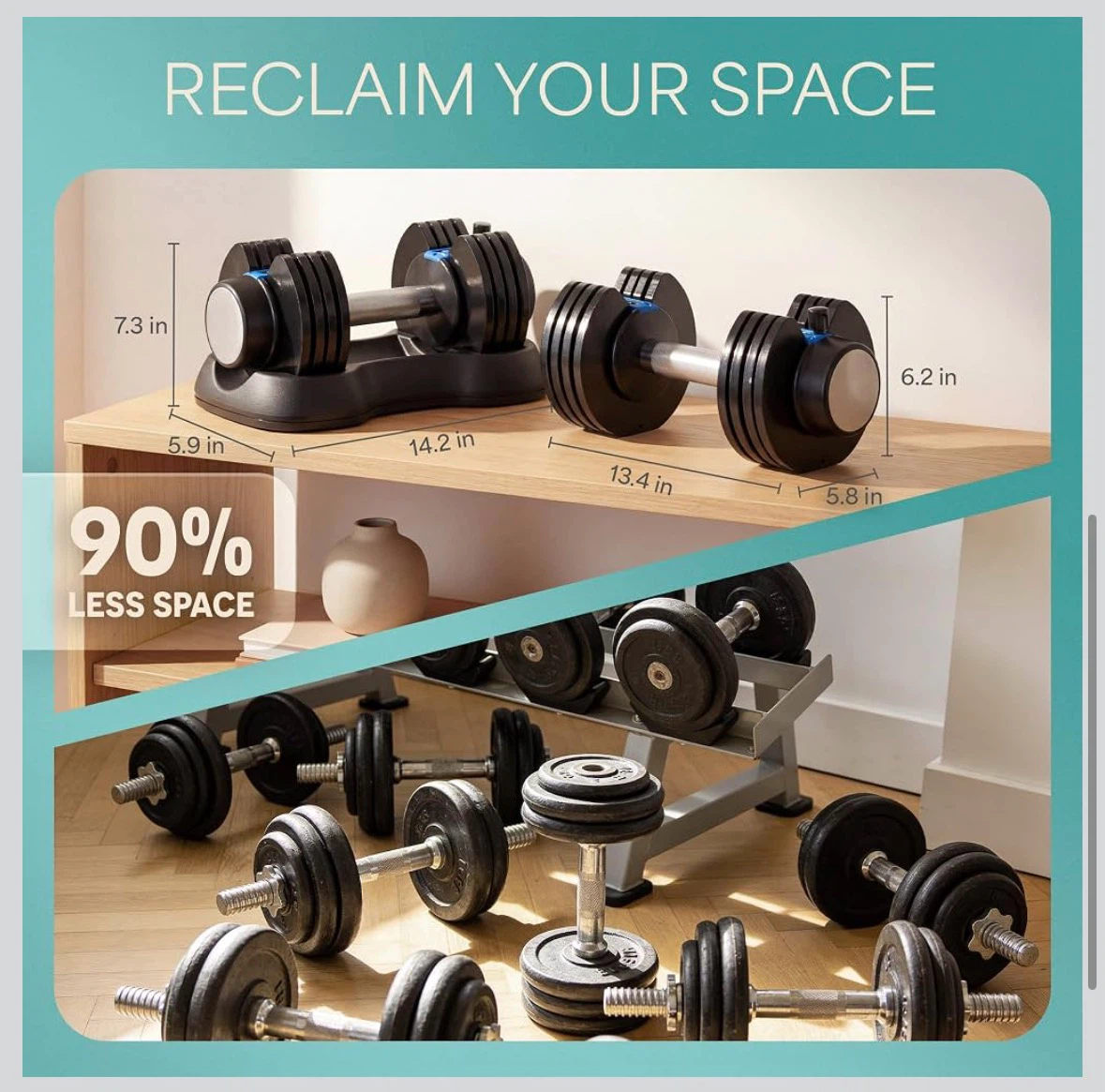 Lifepro 5-in-1 Adjustable Dumbbell Set (5-25 lbs) - photo 5