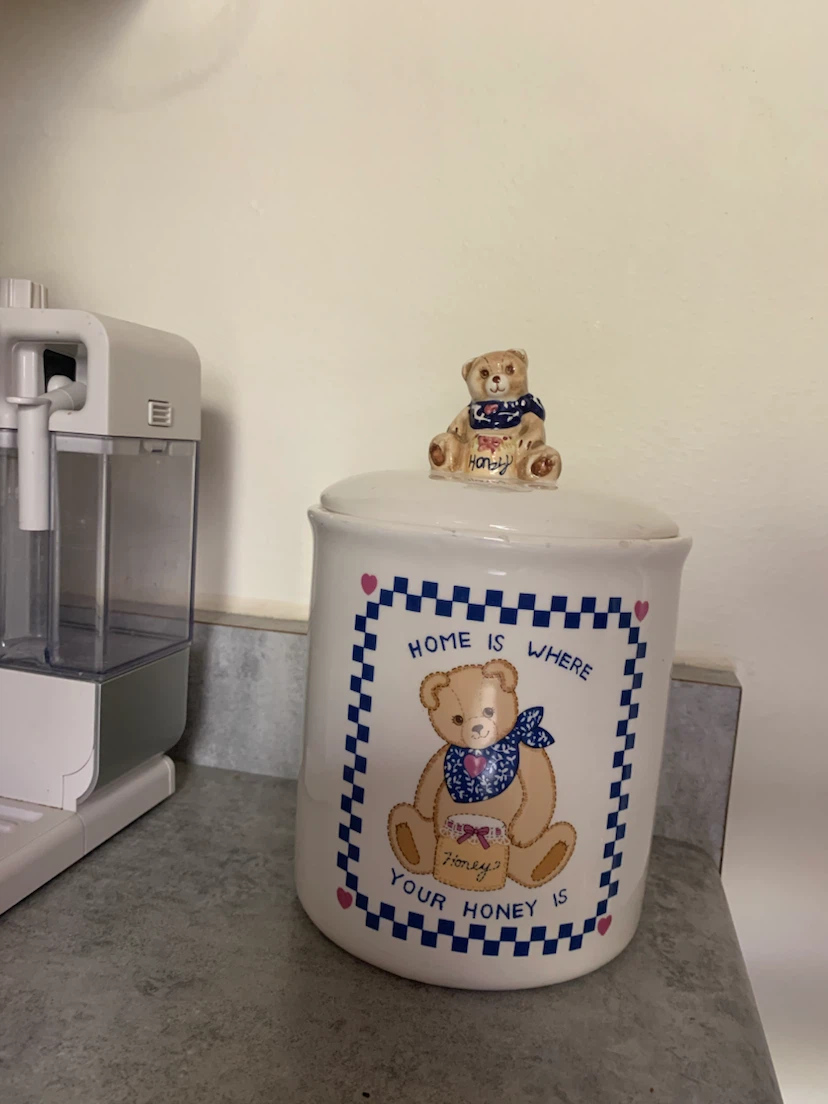Vintage Teddy Bear Ceramic Cookie Jar - photo 2