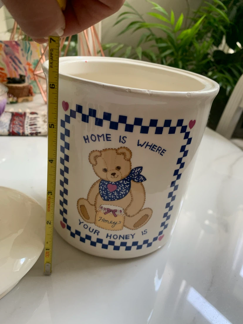 Vintage Teddy Bear Ceramic Cookie Jar - photo 5