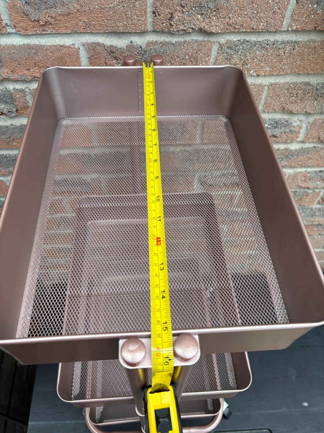 3-Tier Rolling Storage Cart - Rose Gold - photo 5