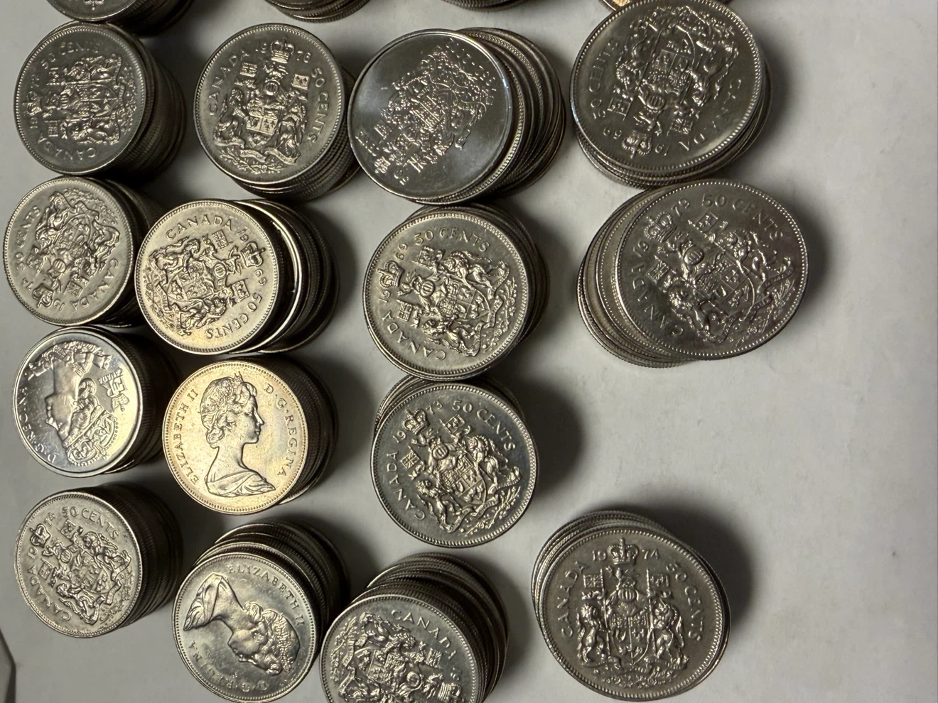 200 Assorted Canadian 50 Cent Coins - photo 2