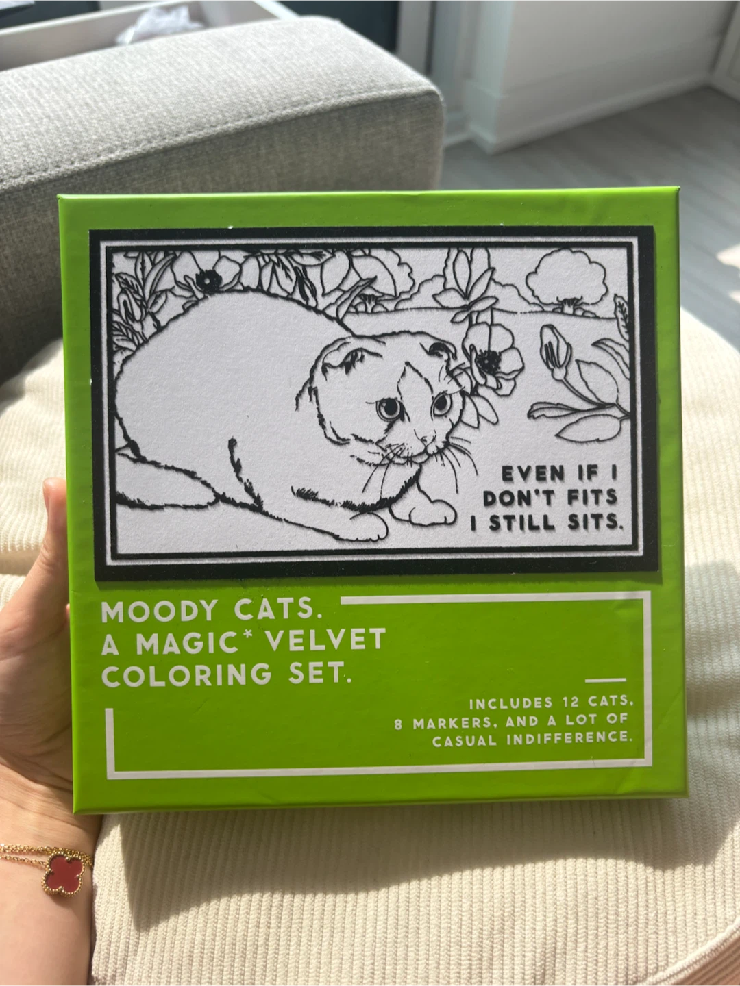 Moody Cats Magic Velvet Coloring Set