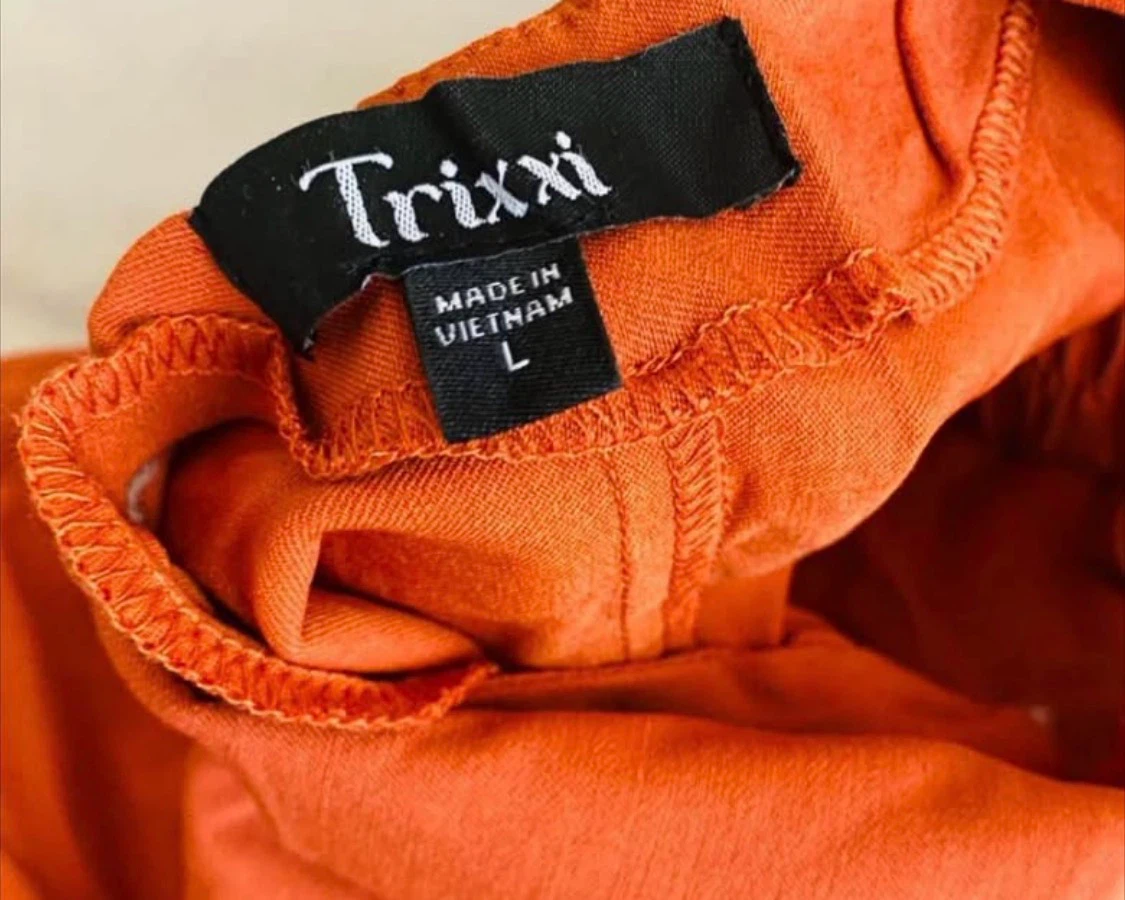 Trixxi Orange Mini Dress with Tie Straps - photo 2