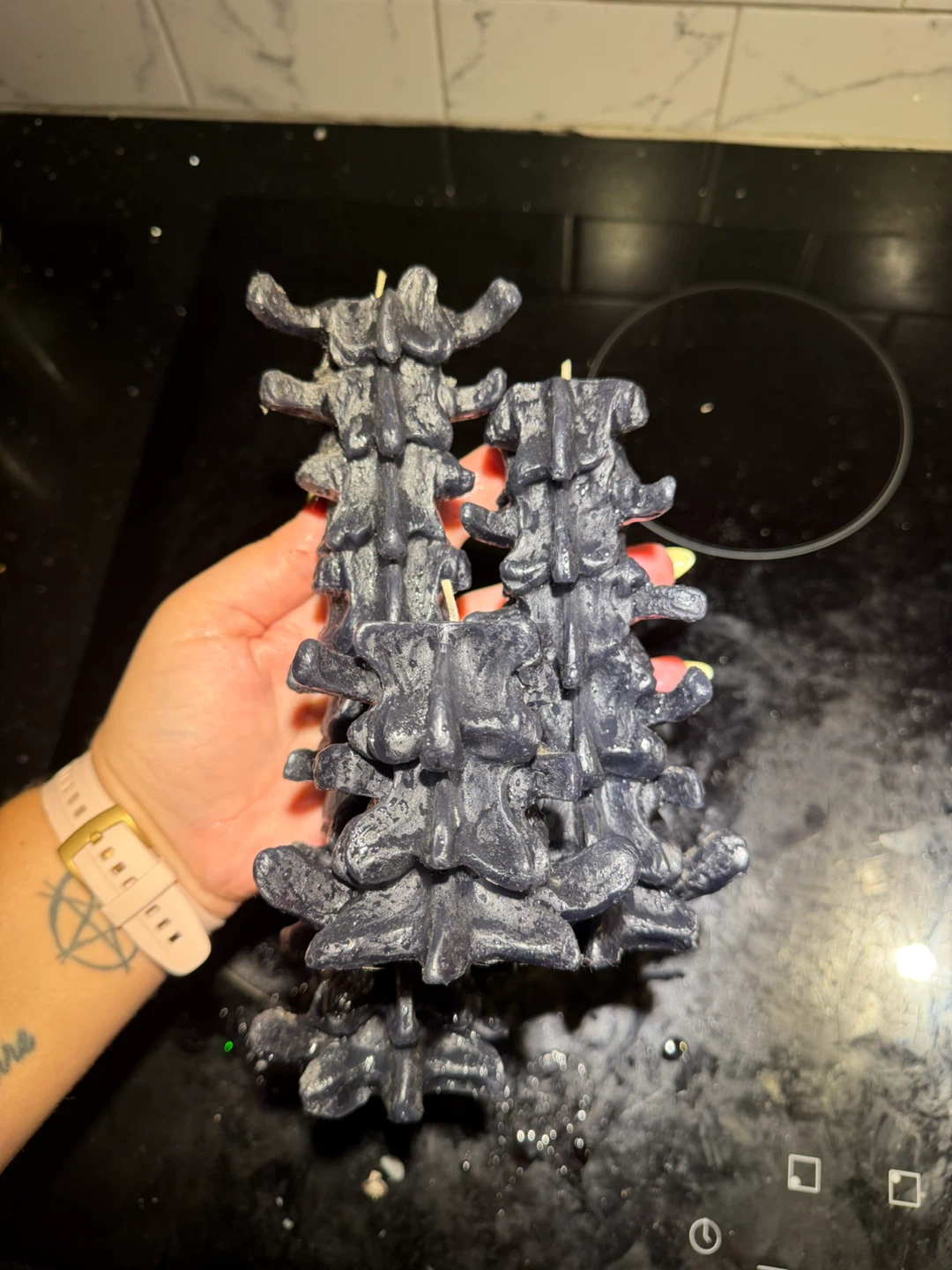 Spine Shaped Candles Set