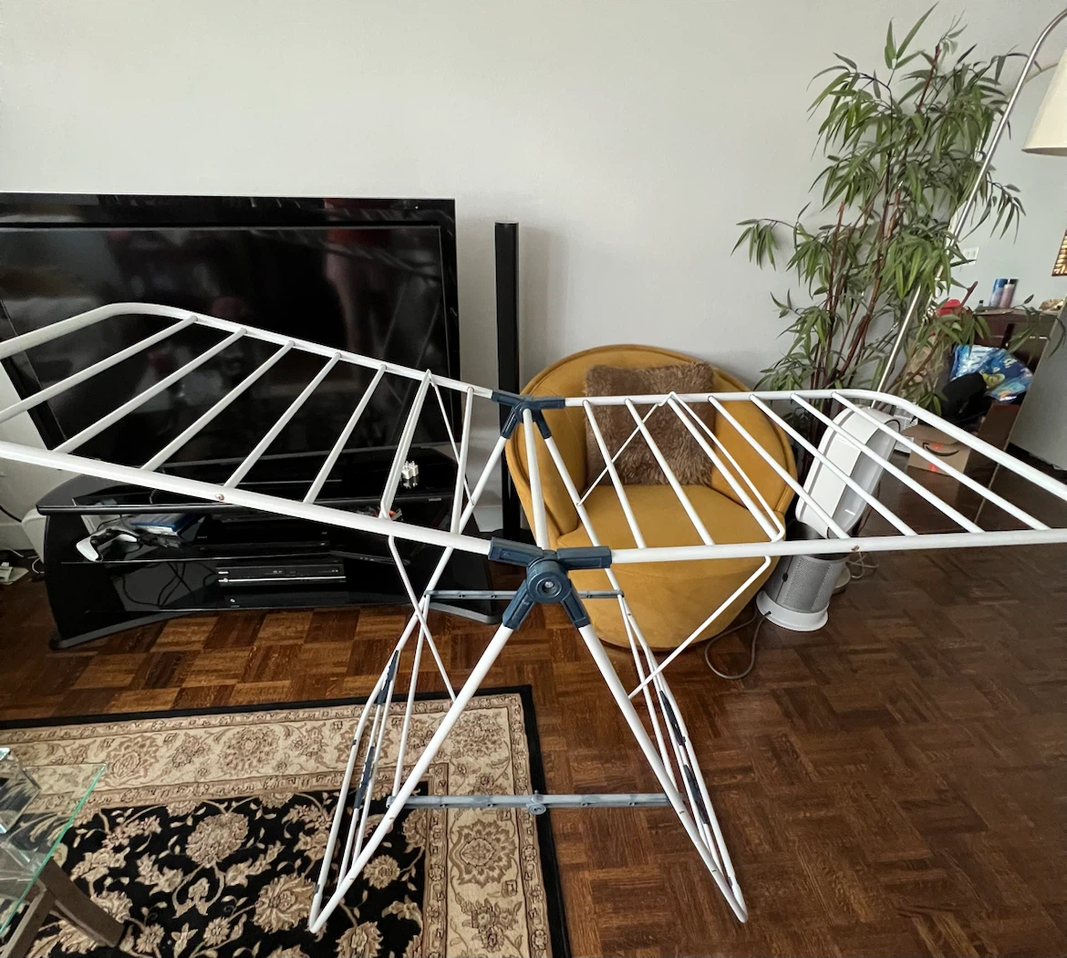 White Foldable Drying Rack