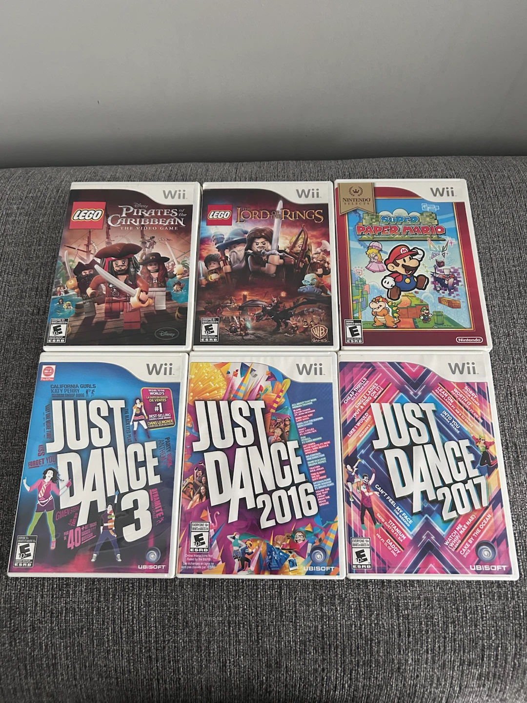 Nintendo Wii Video Games - LEGO, Mario & Just Dance
