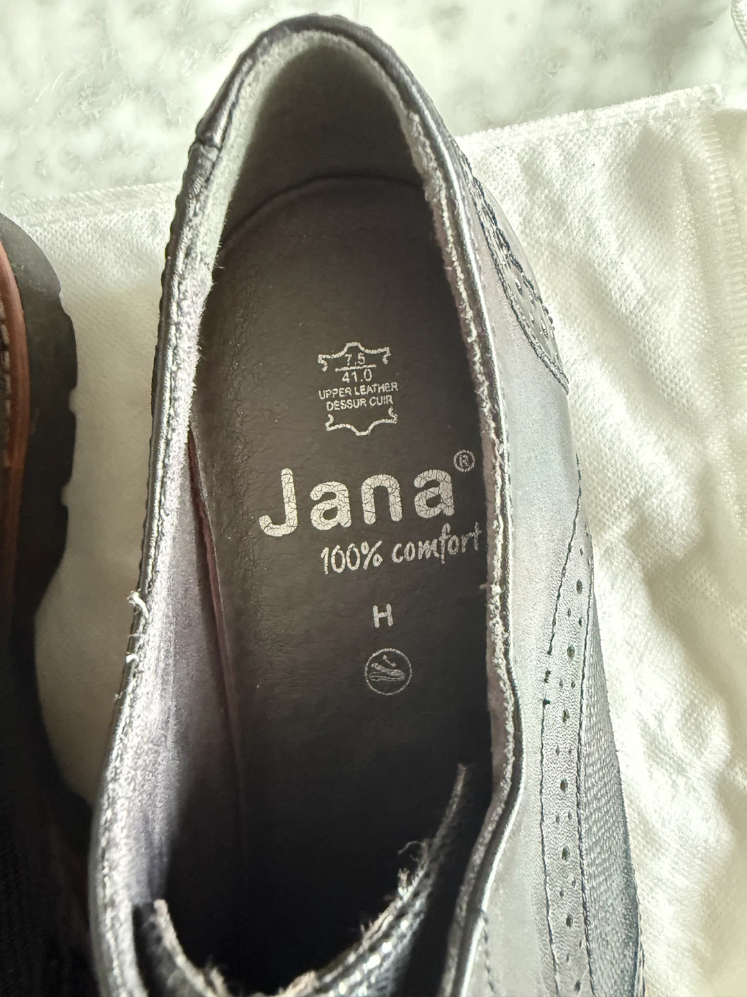 Jana Women's Leather Brogues - Size 7.5 - photo 3