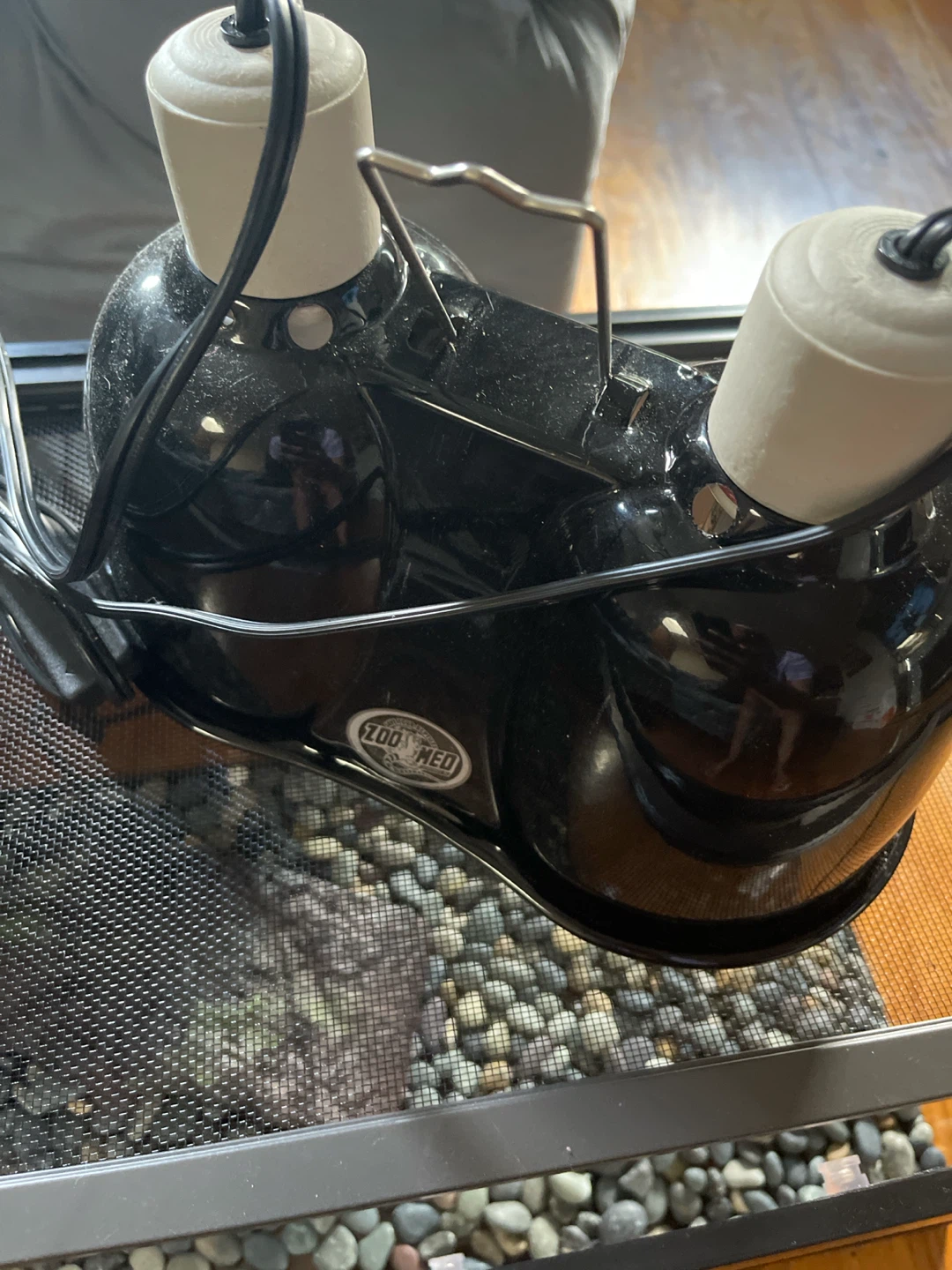 Zoo Med Reptile Terrarium with Heat Lamp and Turtle Food