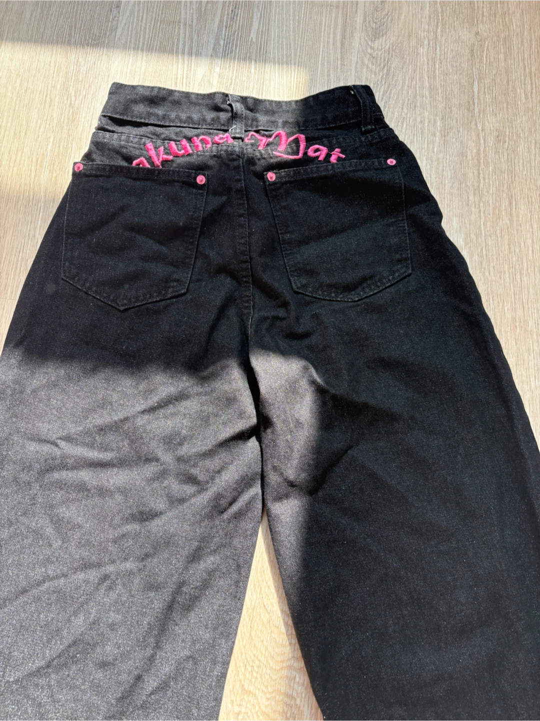 XXS - Cherry Black Baggy Jeans 🍒🖤 - photo 2
