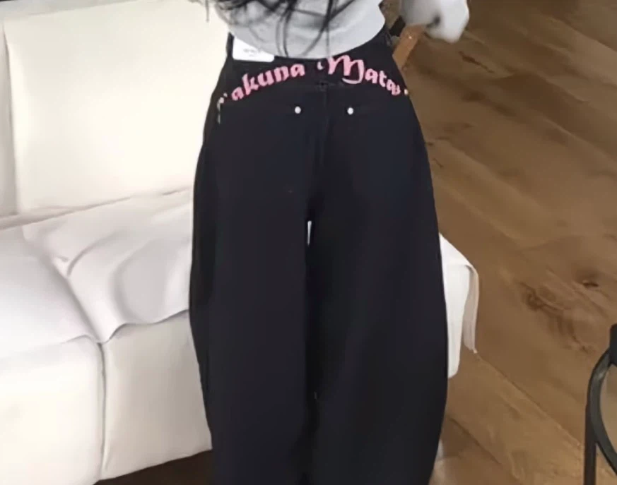 XXS - Cherry Black Baggy Jeans 🍒🖤 - photo 5
