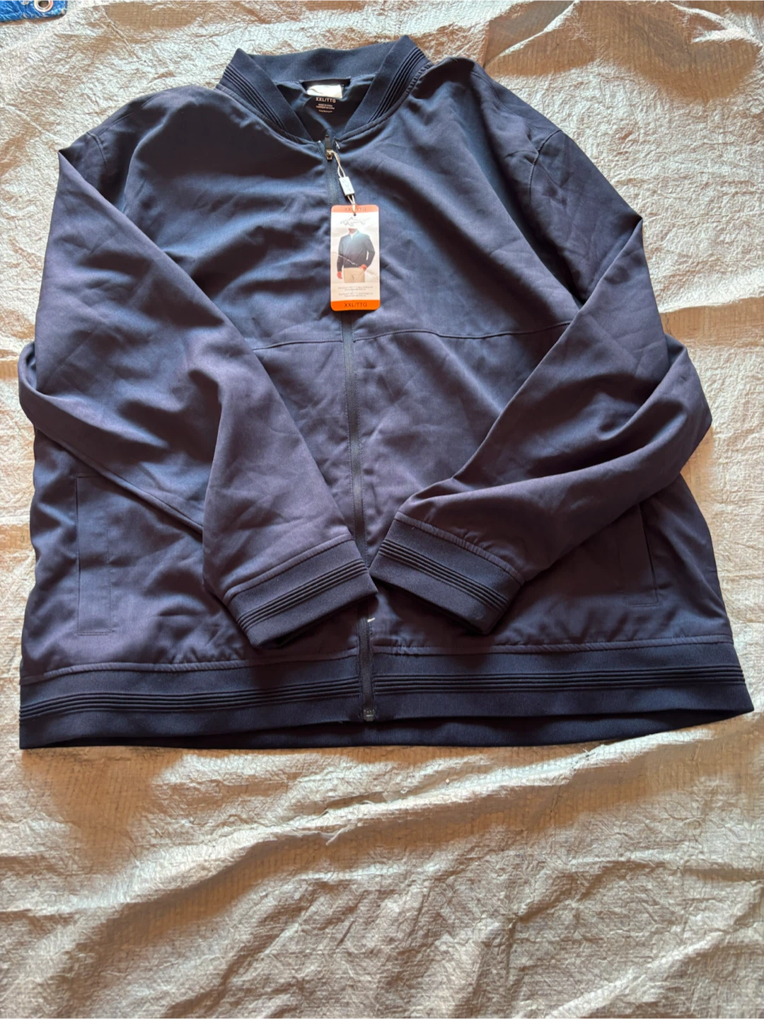 Greg Norman Shark Zip-Up Bomber Jacket XXL