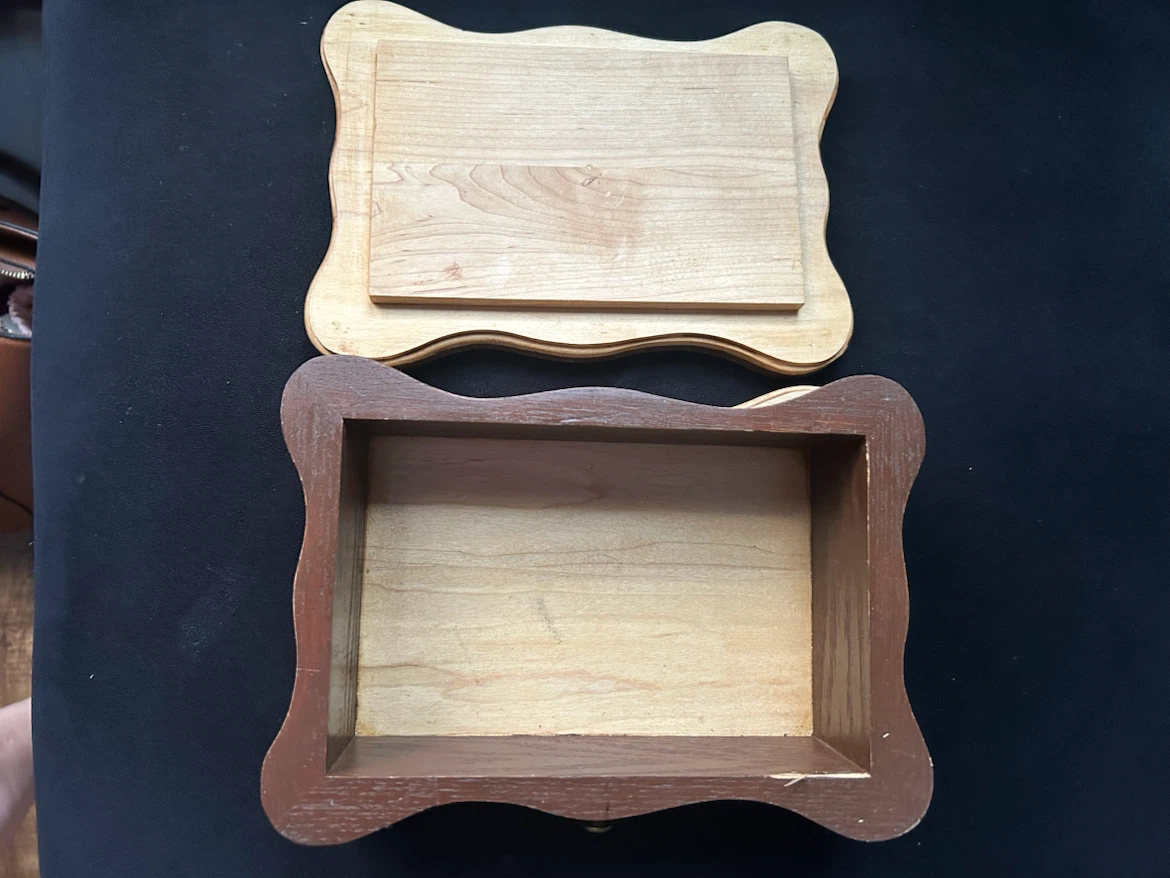 Wooden Trinket Box with Venice Scene - photo 2