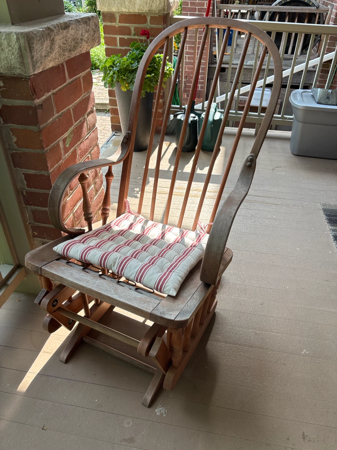 Wooden Glider Rocking Chair