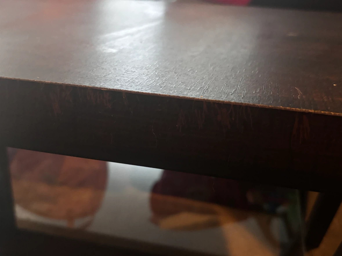 Dark brown tv stand - photo 3