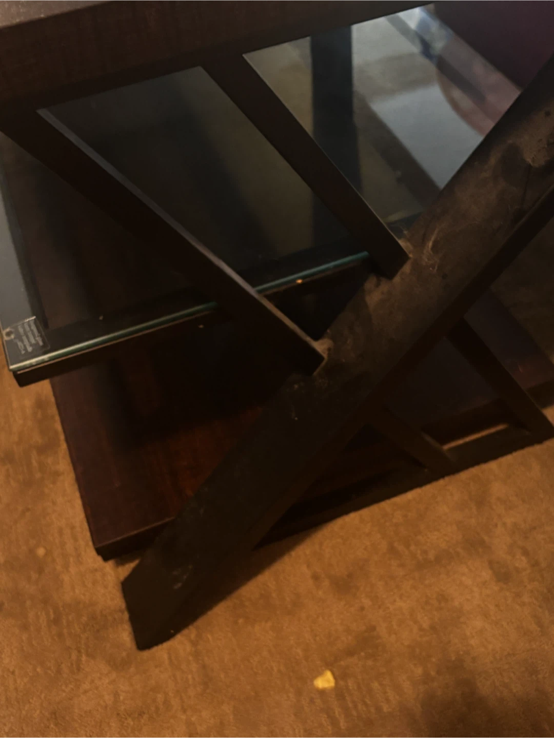 Dark brown tv stand - photo 4