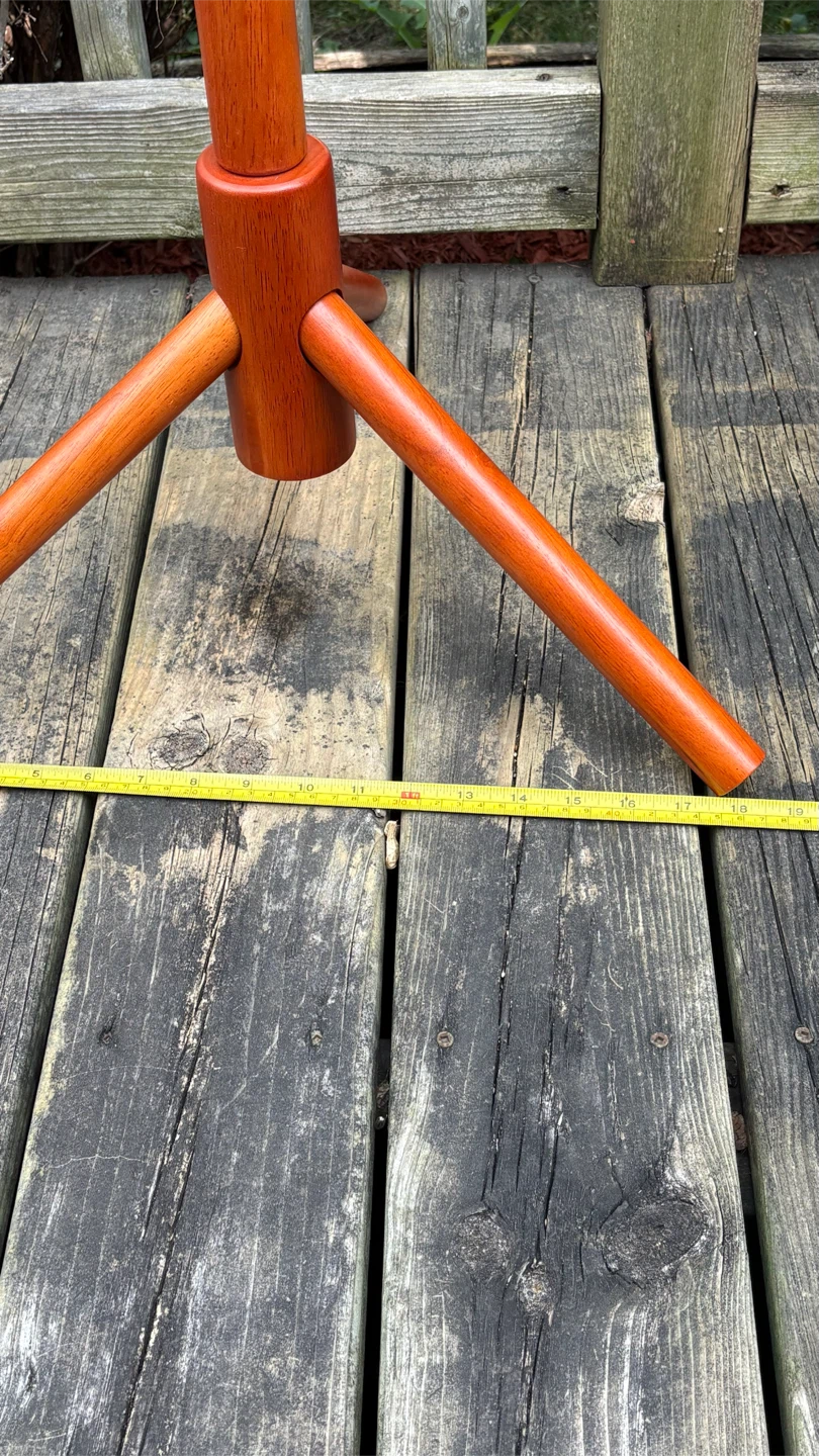Orange Wooden Coat Rack with 8 hooks - photo 5