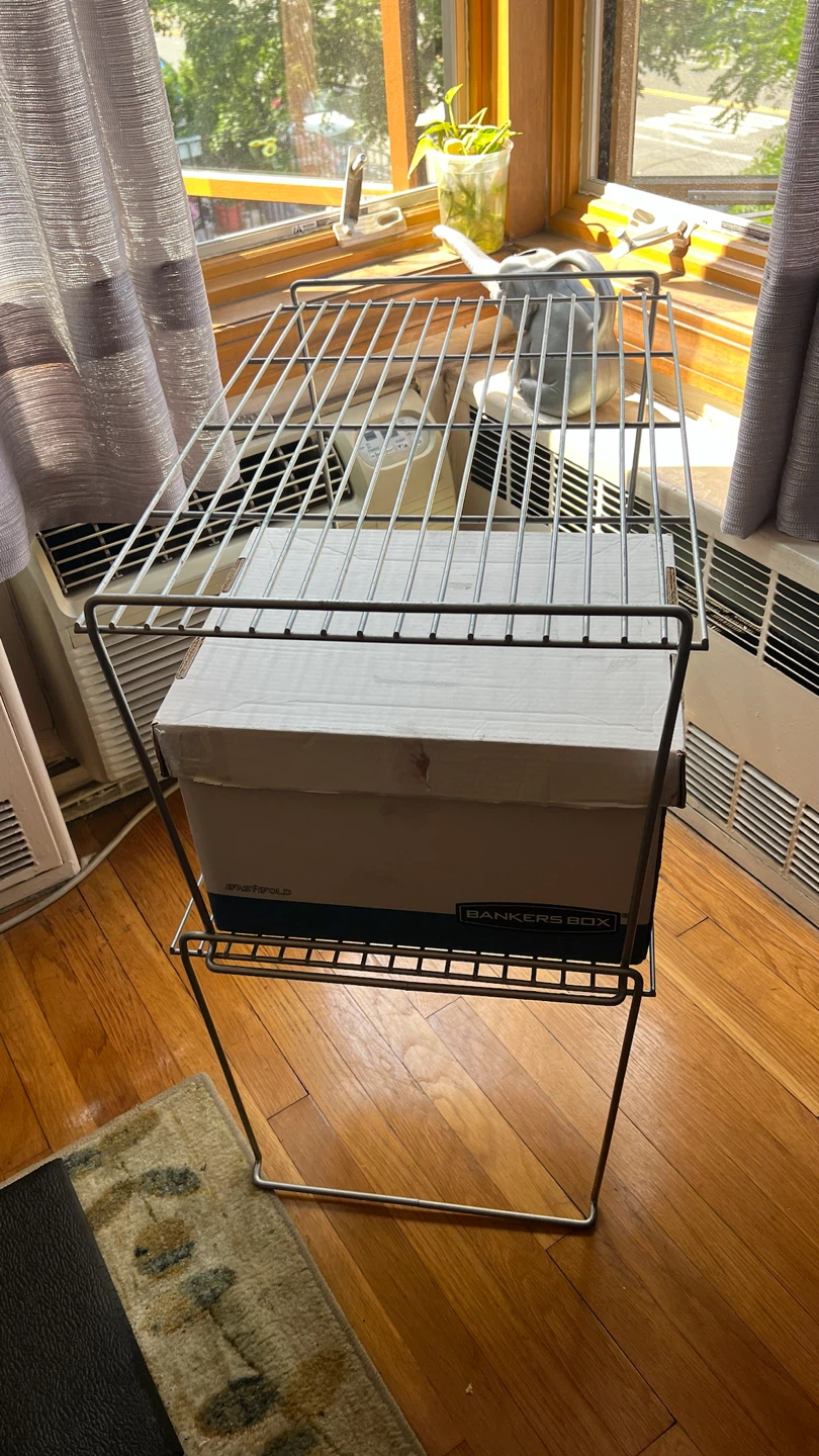 Large Heavy Duty Stackable Storage Shelves - Set of 2 - photo 4