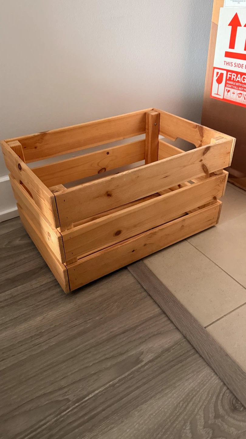 IKEA KNAGGLIG Wooden Crate